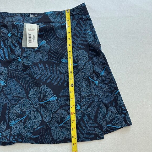 RipSkirt Hawaii Wrap Skirt Style 201 Maui Moonlight Size L Blue Hibiscus NWT - Picture 8 of 9